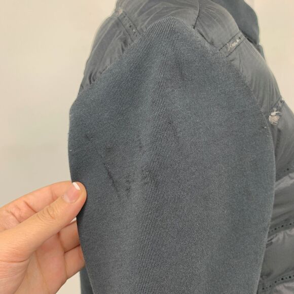 Nike Jacket Womens Small Black Tech Fleece Down Aeroloft Bomber Outdoor Full Zip - Picture 6 of 16